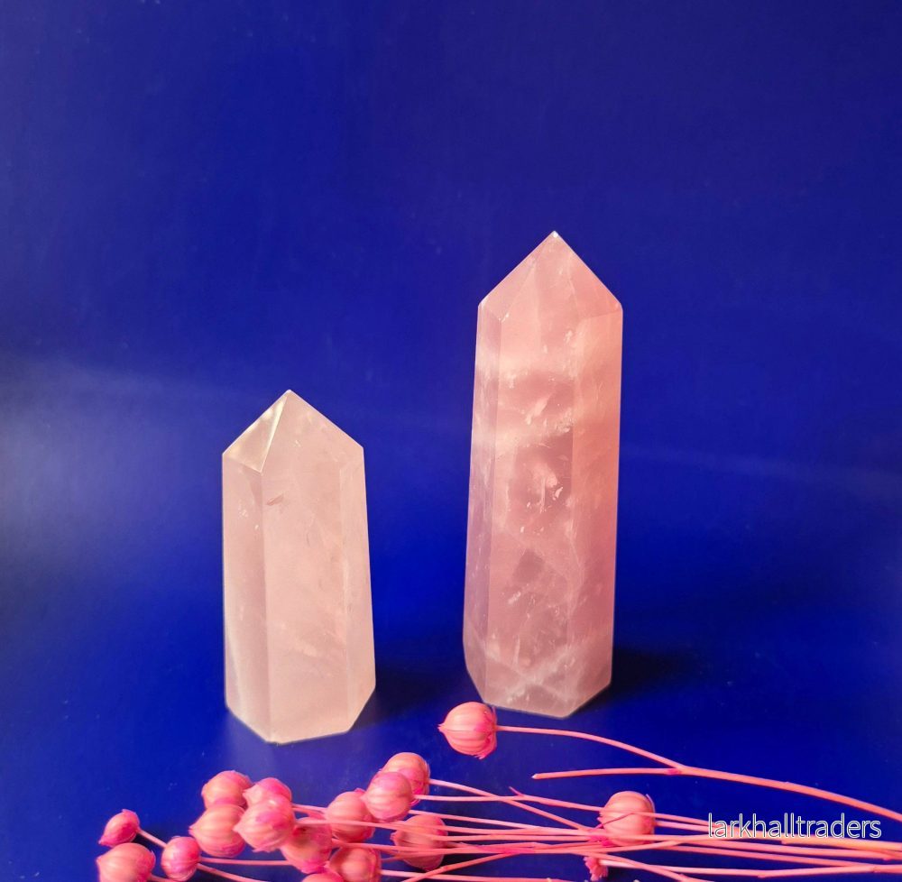 Handgjord Rose Quartz Tower - Bild 3
