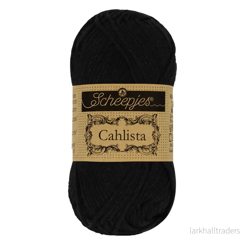 Scheepjes Cahlista 50g – 110 Jet Black Scheepjes Cahlista 50g – 110 Jet Black