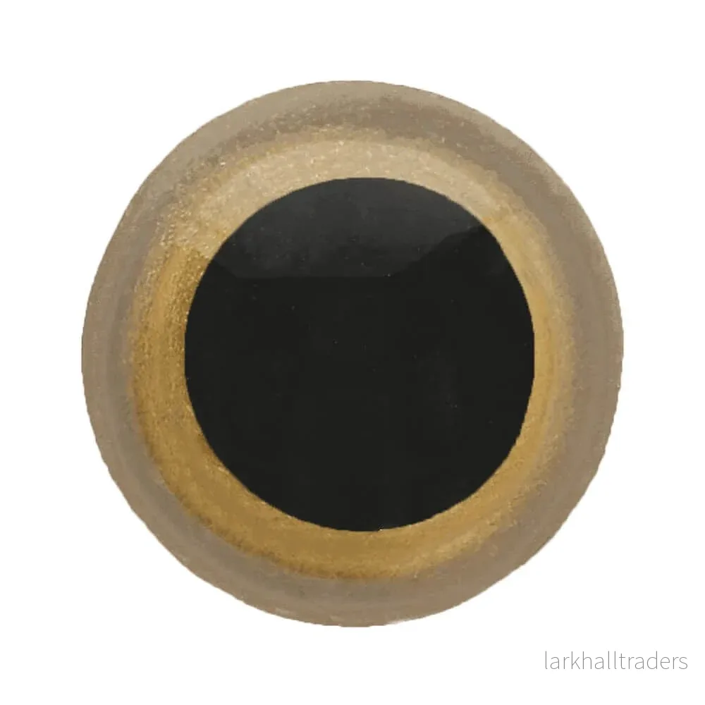 Säkerhetsögon, guld, 6mm, 2 par - Bild 3