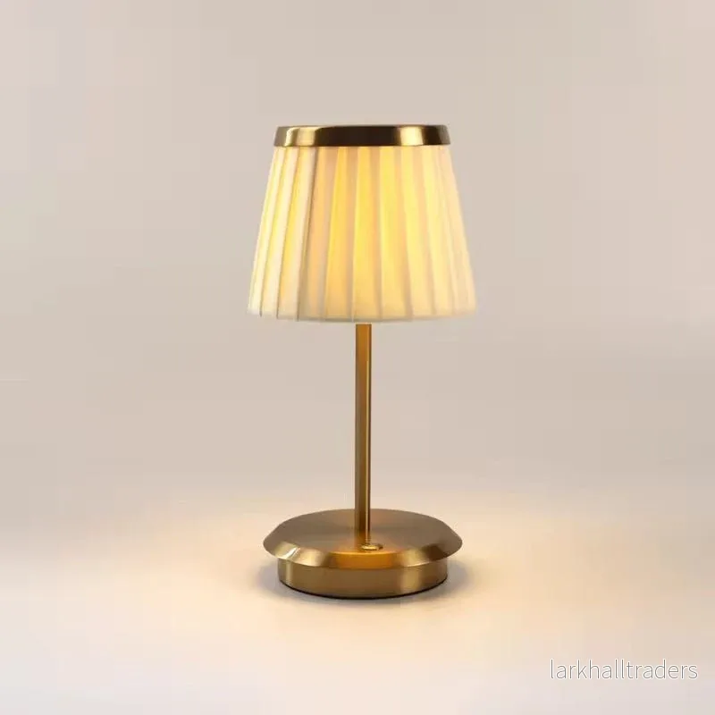LumiÉclat – Uppladdningsbar bordslampa i svart och guld med dimbar LED och pekstyrning - Bild 2