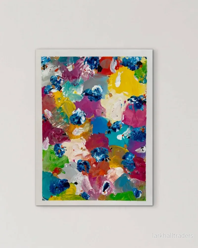 Joyful Garden – Abstrakt Målning Original - Bild 2