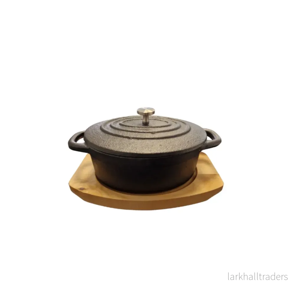 Mini Stekgryta med Träunderlägg