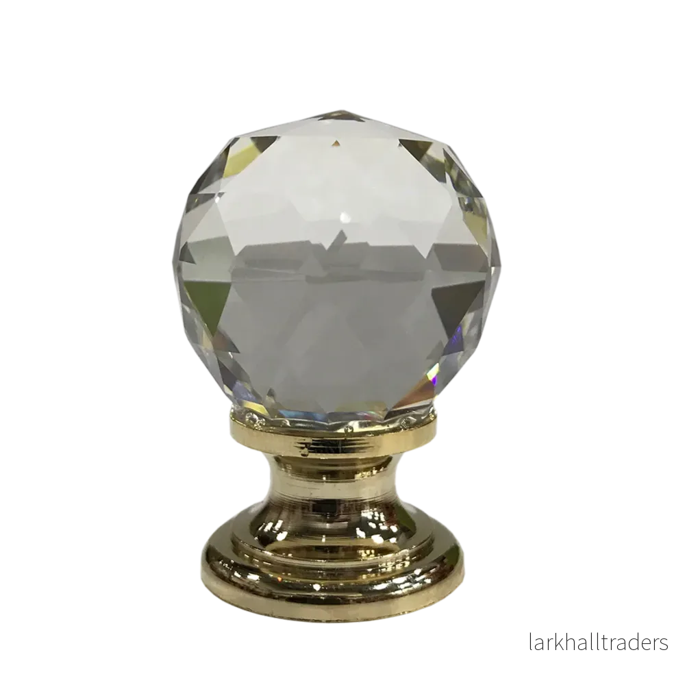 Dörrhandtag Crystal handtag för dörrskåp mm diamant/guld