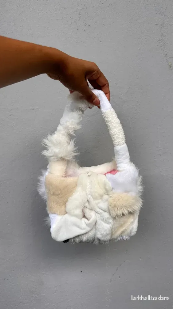 Liten Teddy Väska - Vit - Bild 3