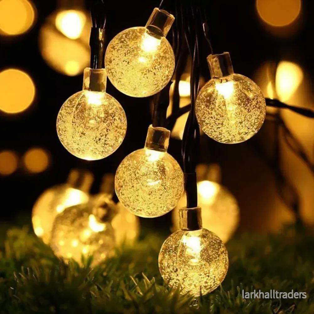 Solcellsljusslinga med kulljus – 5M-20 LED / 7M-50 LED / 12M-100 LED Solcellsljusslinga med kulljus – 5M-20 LED / 7M-50 LED / 12M-100 LED