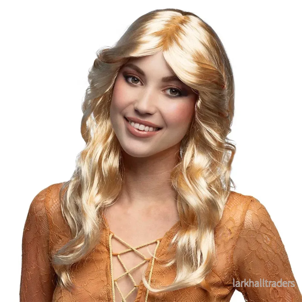Peruk, 70-tal blond dam