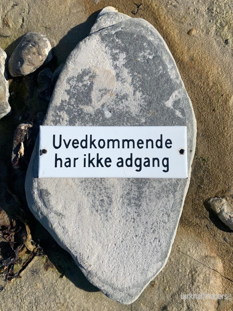 Emaljskylt – Ingen obehörig åtkomst Emaljskylt – Ingen obehörig åtkomst