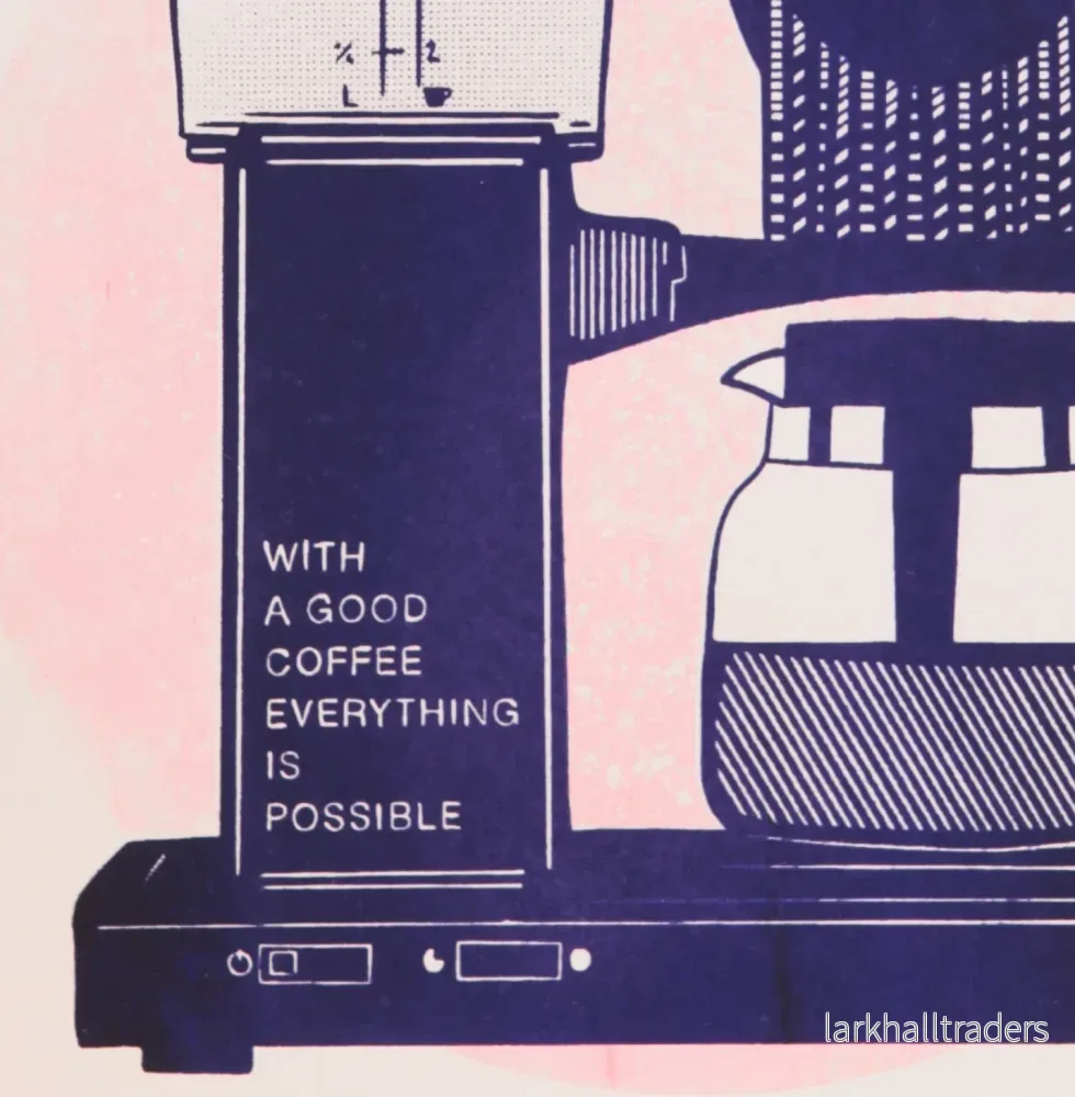 Coffee Machine - handtryckt screen Print - Bild 2
