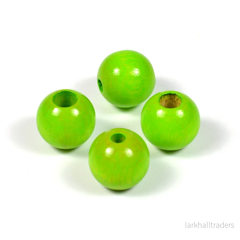 Säkerhetspärlor, 12mm, ljusgrön, 6st Säkerhetspärlor, 12mm, ljusgrön, 6st