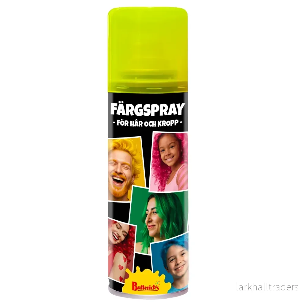 Hår- & kroppsspray, knallgul 125 ml Hår- & kroppsspray, knallgul 125 ml
