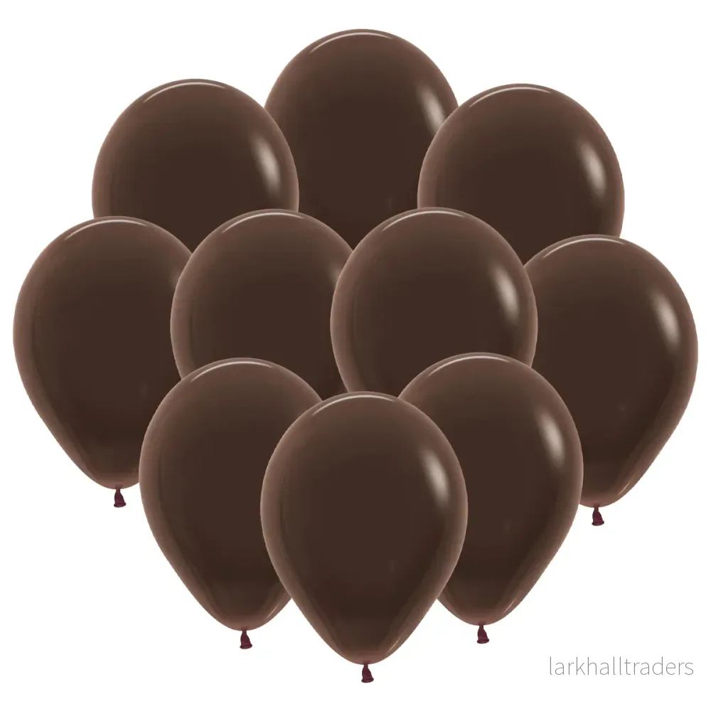 Ballonger, chokladbrun 30 cm 10 st