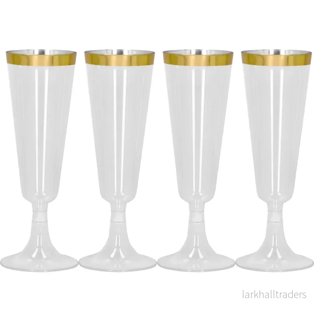 Plastglas, guld 4 st Plastglas, guld 4 st