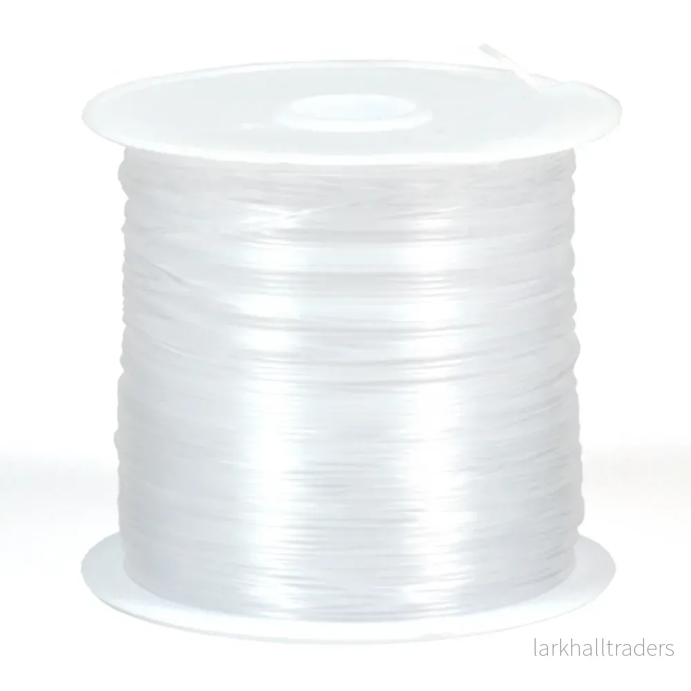 Nylonlina, ej elastisk, 0,6mm, 20m