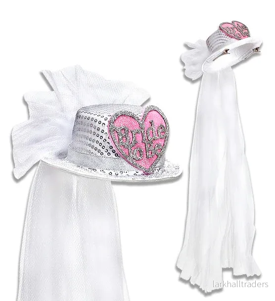 Minihatt med slöja, bride to be - Bild 2