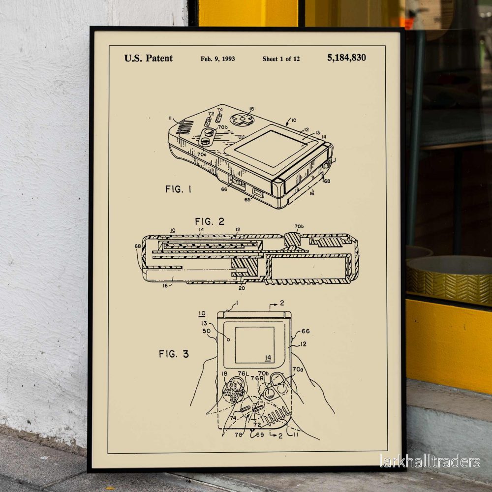 Game Boy Patent Poster