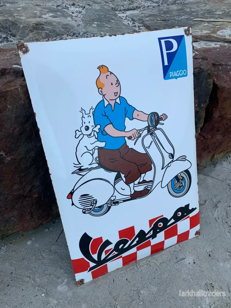 Tintin och Vespa-skylt - Bild 2