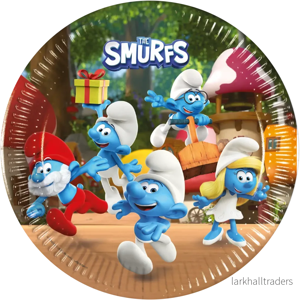 Tallrikar, Smurfarna 23 cm 8 st