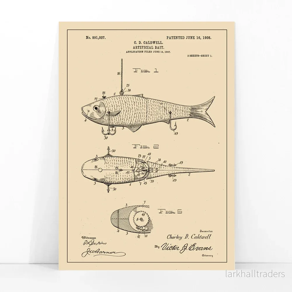 Patent för konstgjort bete Poster - Bild 3