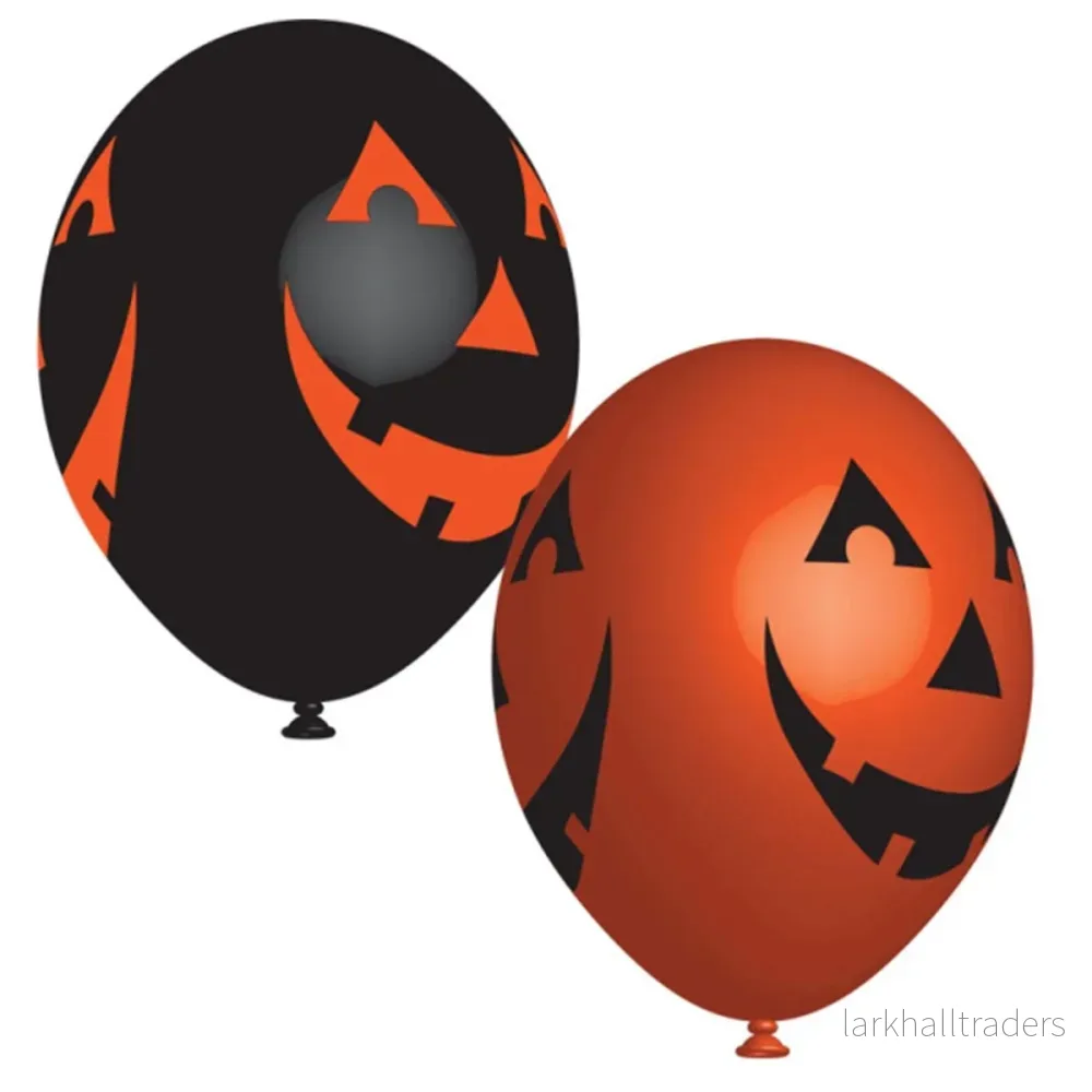 Latexballonger, Smiling Pumpkin 27 cm 6 st Latexballonger, Smiling Pumpkin 27 cm 6 st