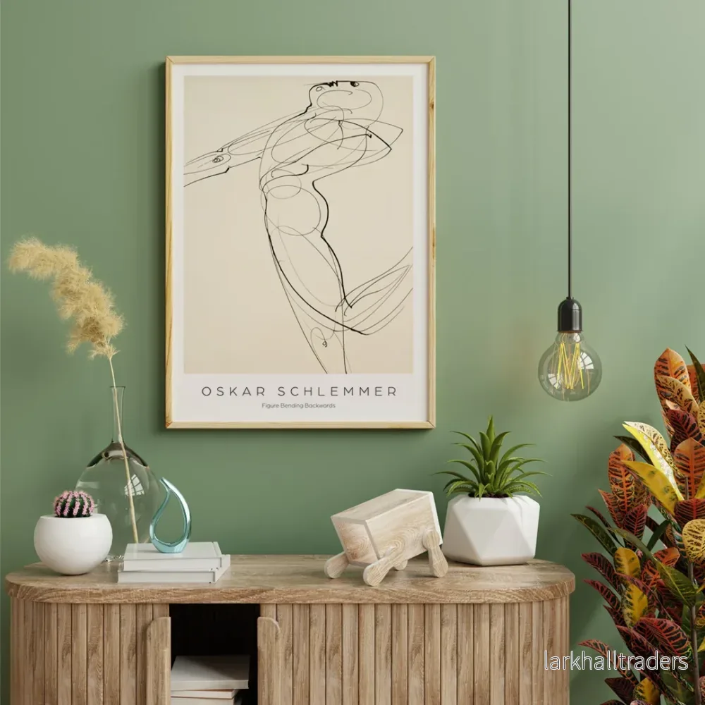 Figur som böjer sig bakåt Poster