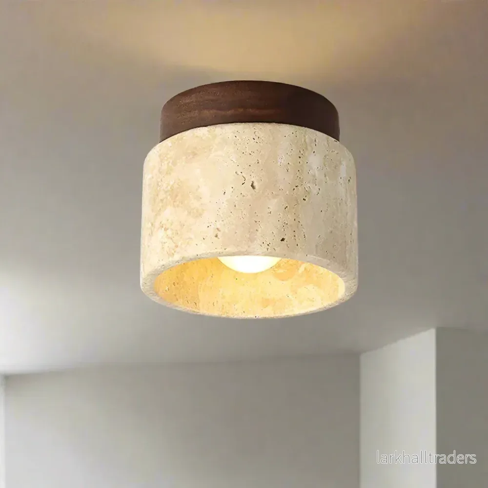 ZenAura – Japansk Taklampa i Krämfärgad Design - Bild 3