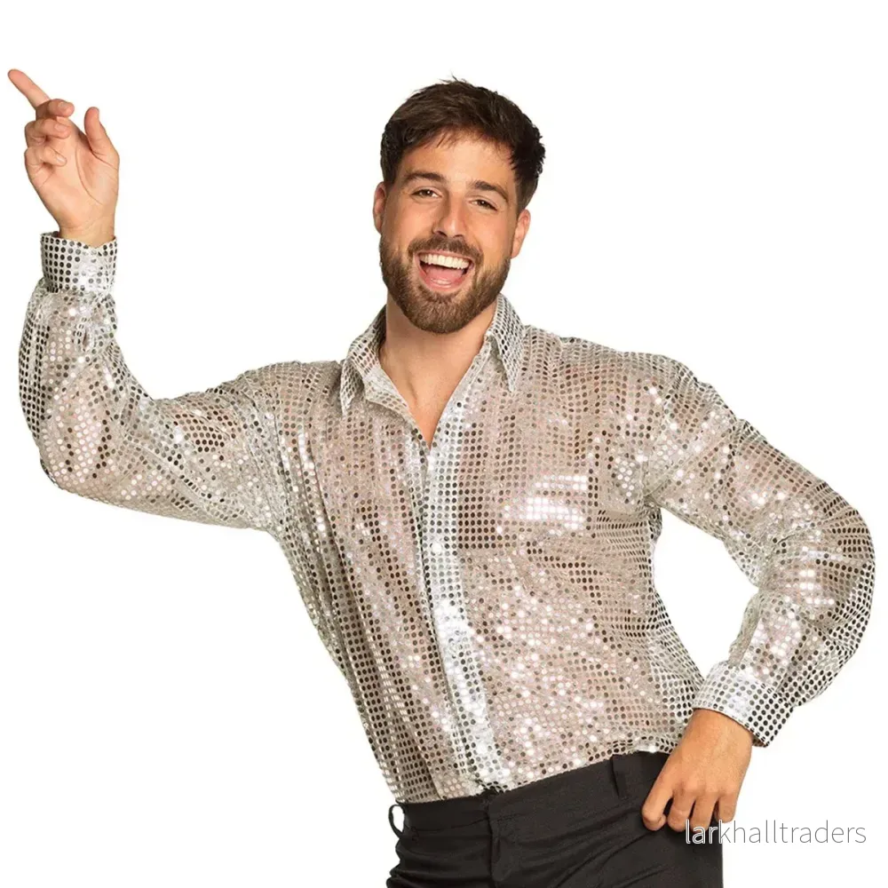Discoskjorta, silver Discoskjorta, silver