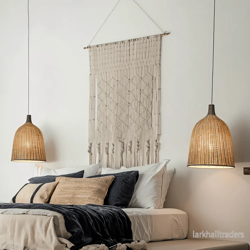HatWicker – Elegant Kupollampa i Handflätad Rotting - Bild 2