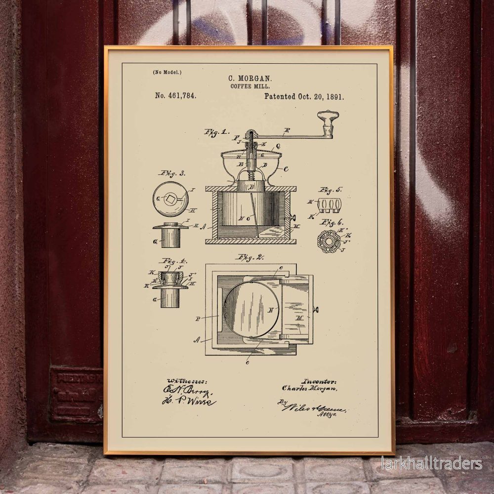Kaffekvarnspatent Poster Kaffekvarnspatent Poster