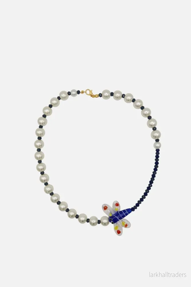 Lullaby & Pearls and Blå Beads Halsband
