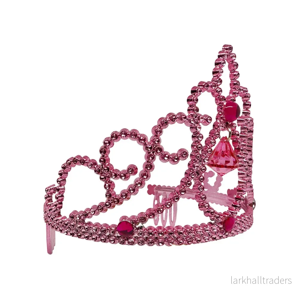 Tiara, rosa med sten - Bild 2