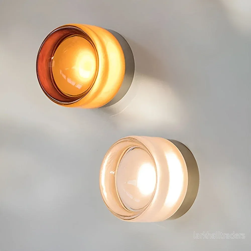 GlowJelly – Elegant Nordisk Vägglampa i Glas med LED-belysning