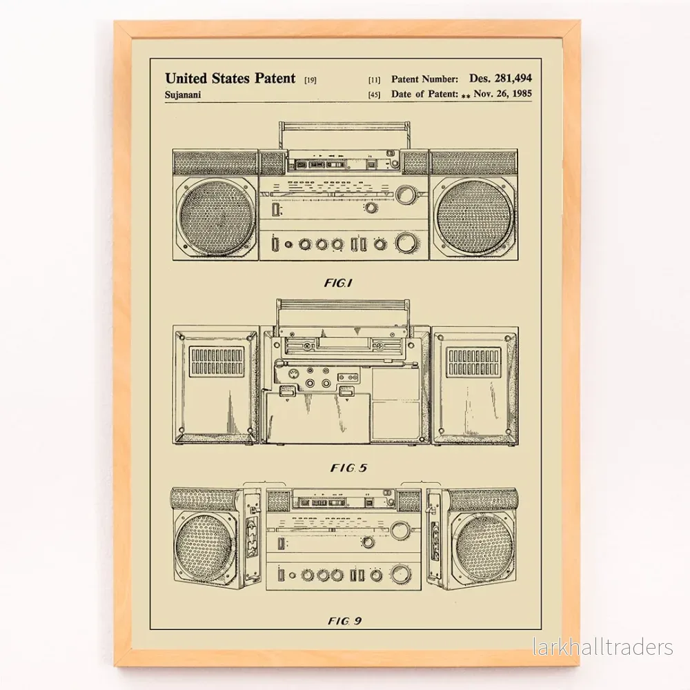 Kassettspelarpatent Poster - Bild 3