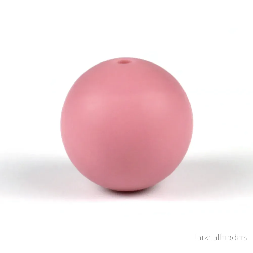 Silikonpärlor, deep mauve, 19mm