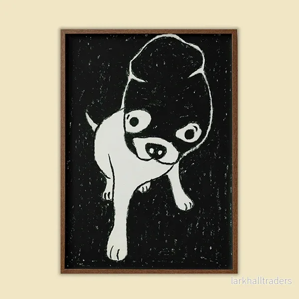 Funny little dog about to rob you Original teckning - Bild 2