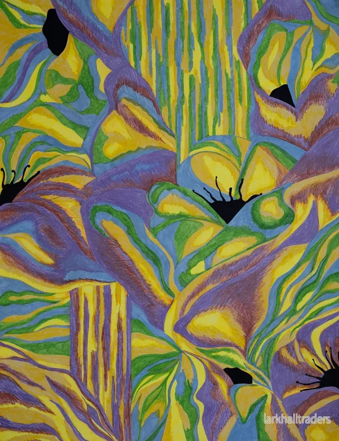 Seaweed yellow and purple Print - Bild 2