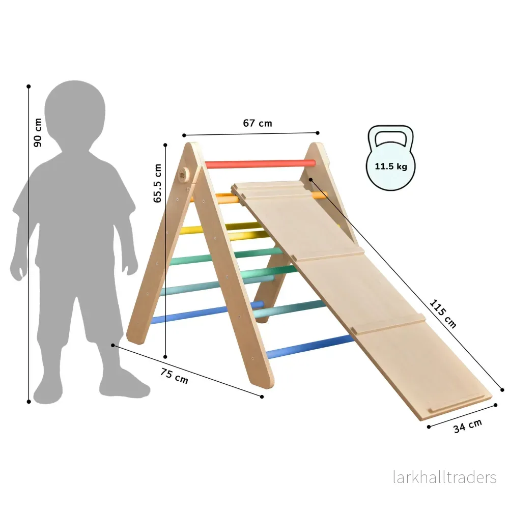 Klättertriangel med rutschkana / Pikler-triangel med rutschkana - Bild 2