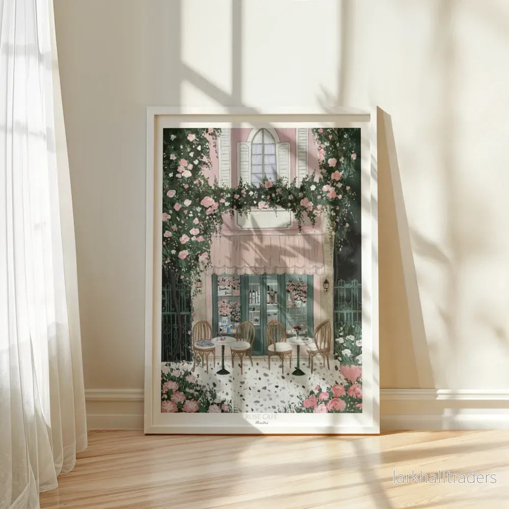 Rose Café Poster - 50x70cm - Bild 2