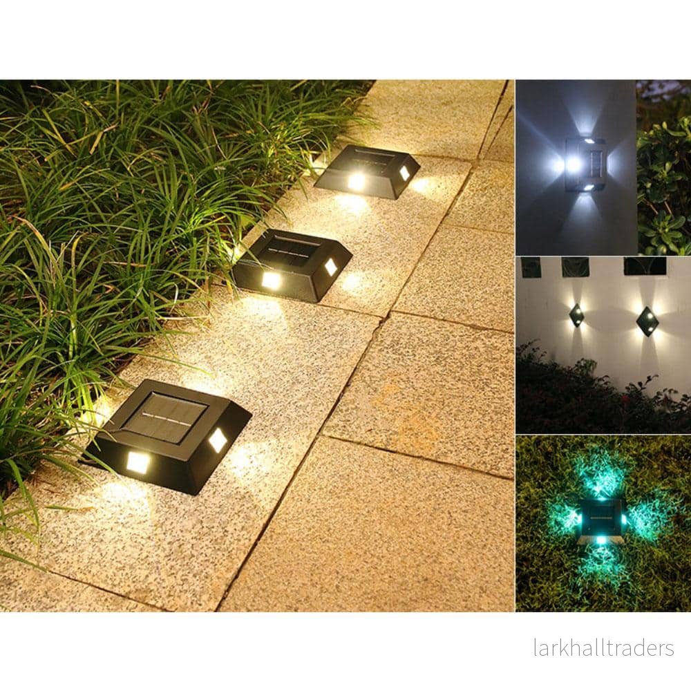 LED-solcellslampa – dekorativ trädgårds- eller vägglampa, 4-pack LED-solcellslampa – dekorativ trädgårds- eller vägglampa, 4-pack
