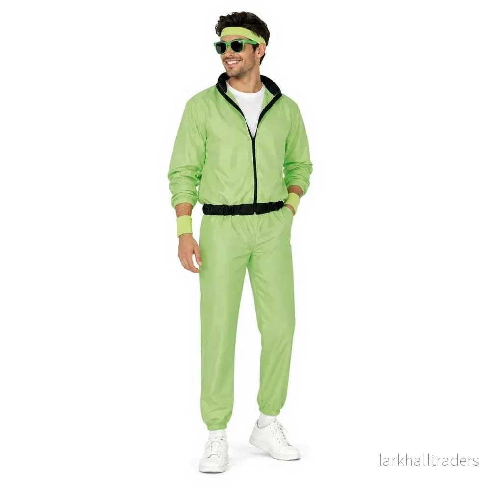 Träningsoverall, grön neon Träningsoverall, grön neon