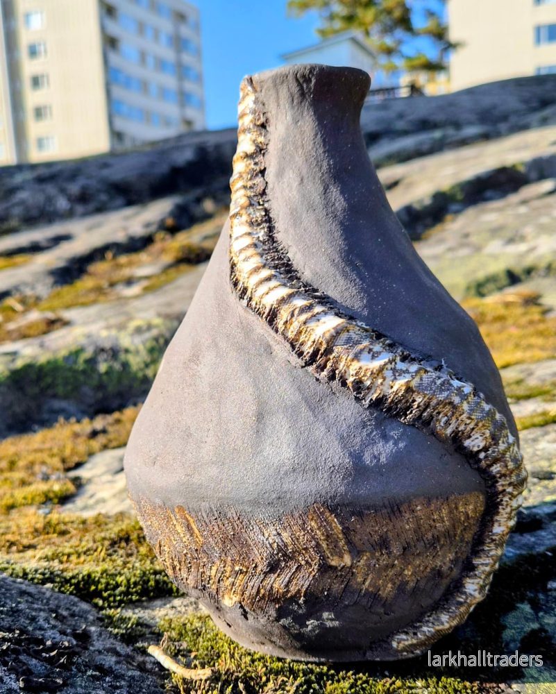 Unik handgjord vas - stengods, unikt exemplar - Bild 2