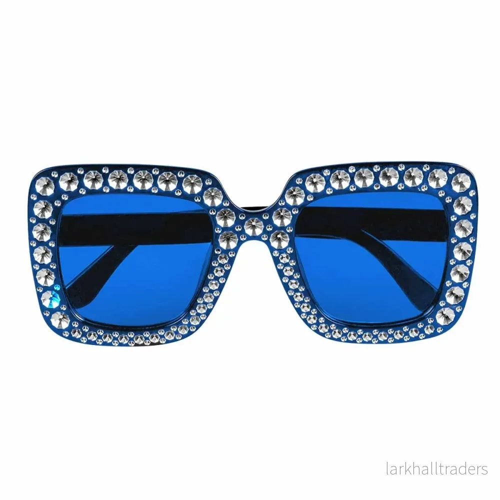 Glasögon, blå bling Glasögon, blå bling