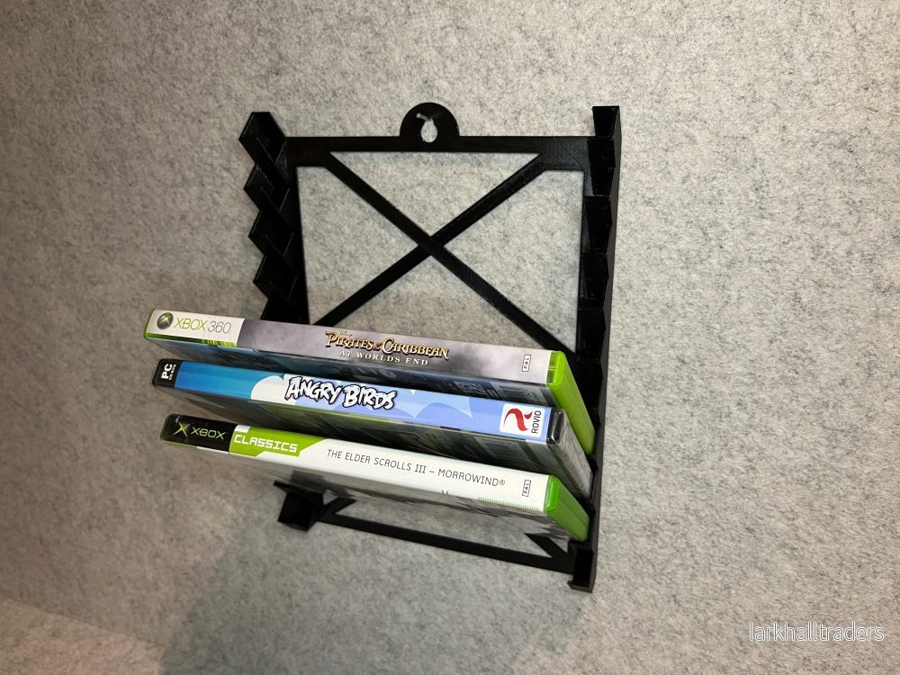 Väggställ för 10 DVD-spel - PC / Gamecube / Wii / WiiU / Xbox 360 / Xbox Classic - Bild 3