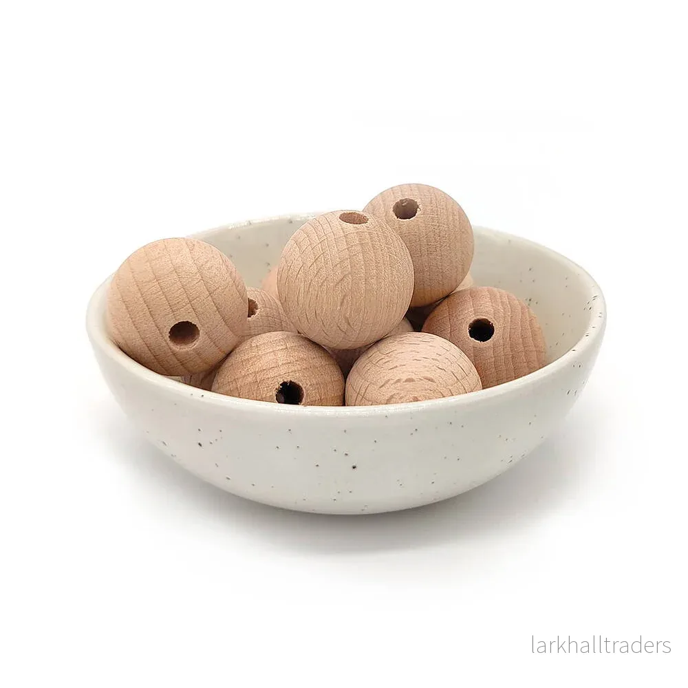 Träpärlor, 20mm, Premium Wood, 10st Träpärlor, 20mm, Premium Wood, 10st