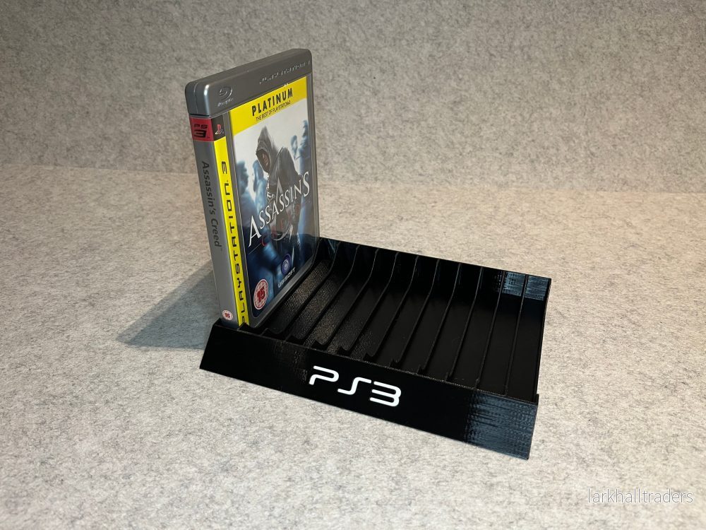 Spelställ för 12 PlayStation 3-spel med PS3-loggan
