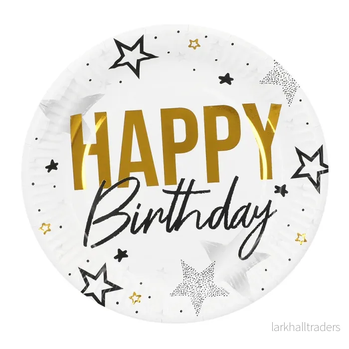 Tallrik, happy birthday 8 st Tallrik, happy birthday 8 st