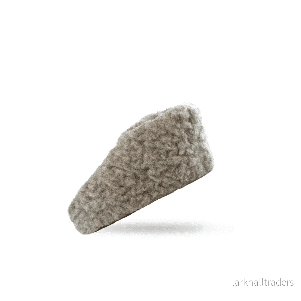 Fluffiga ulltofflor (100% ren ull) – Modell grå - Bild 3