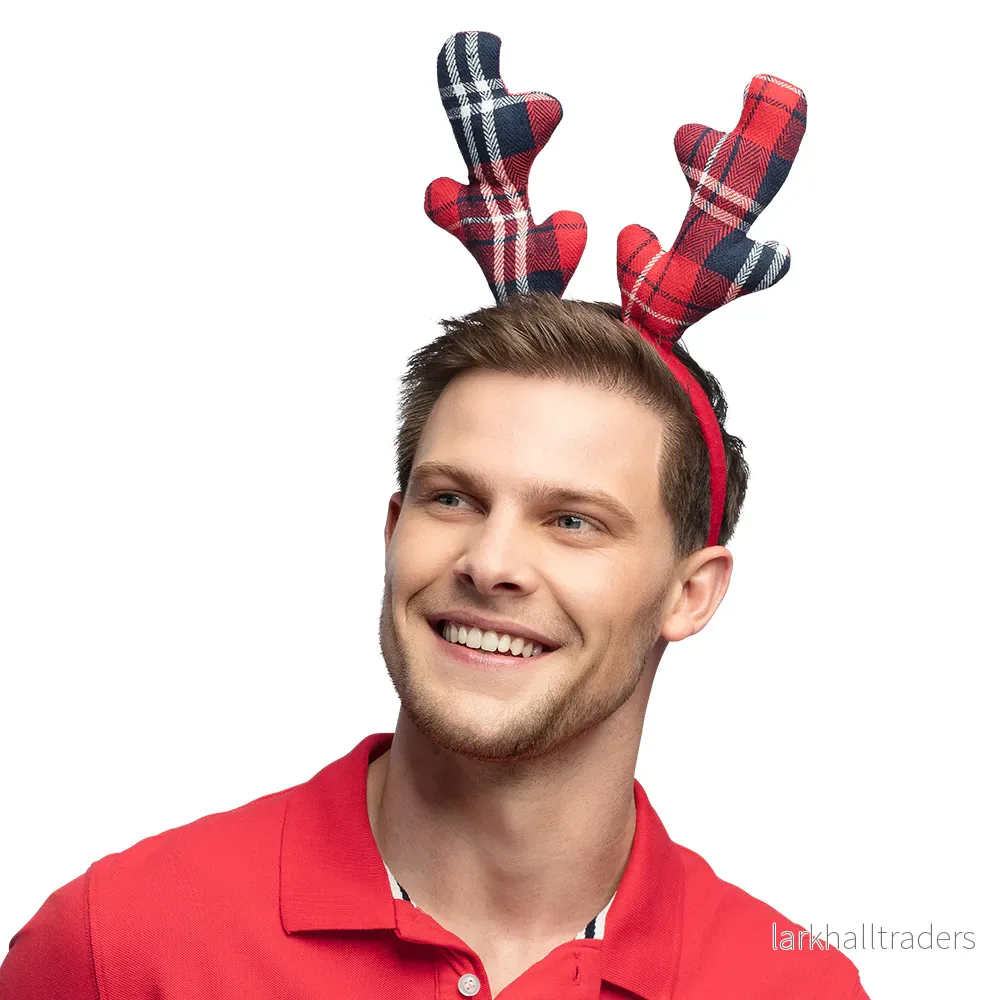 Juldiadem, tartan reindeer - Bild 2