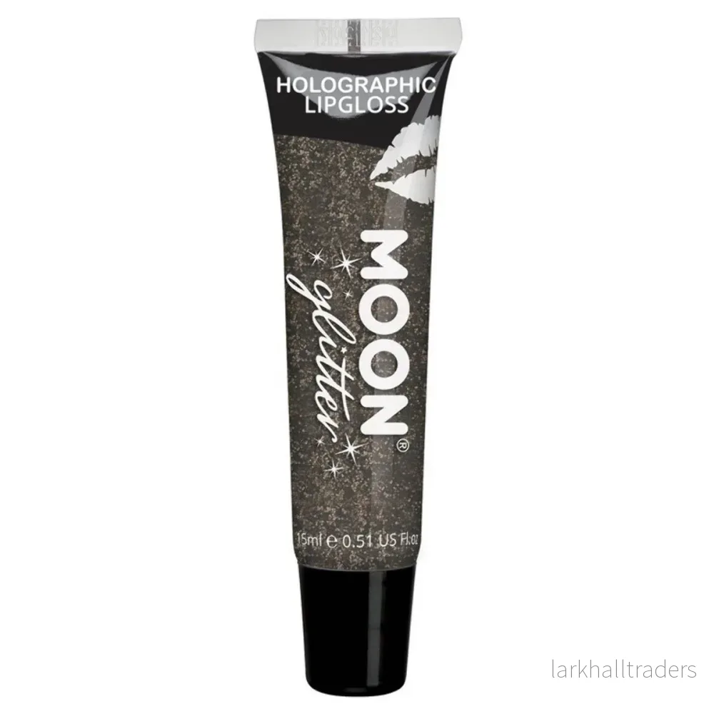 Moon Glitter Holographic Glitter Lipgloss, black 15 ml