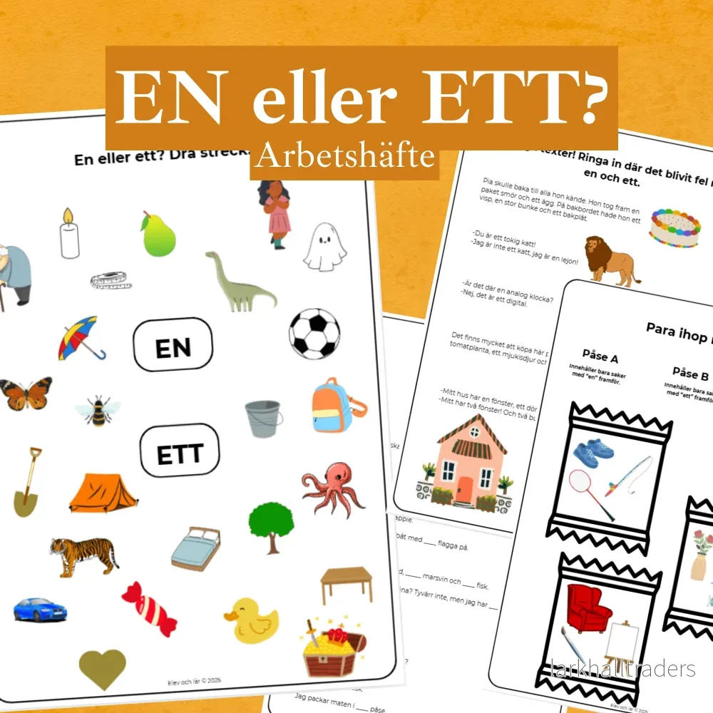 EN och ETT. Arbetshäfte med övningar för användning av en eller ett EN och ETT. Arbetshäfte med övningar för användning av en eller ett
