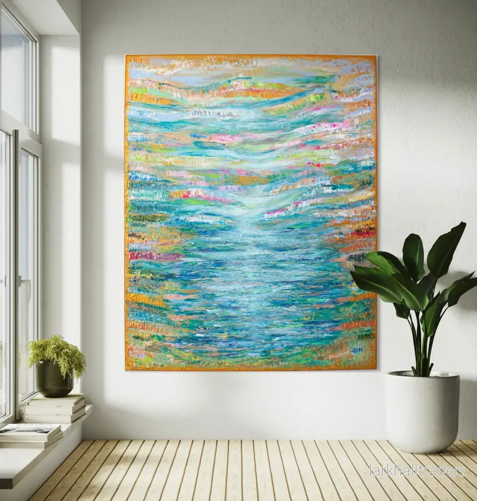Begränsad upplaga Print Abstrakt Havslandskap Blå Turkos - Archipelago Dream | Svensk Väggkonst - Bild 2